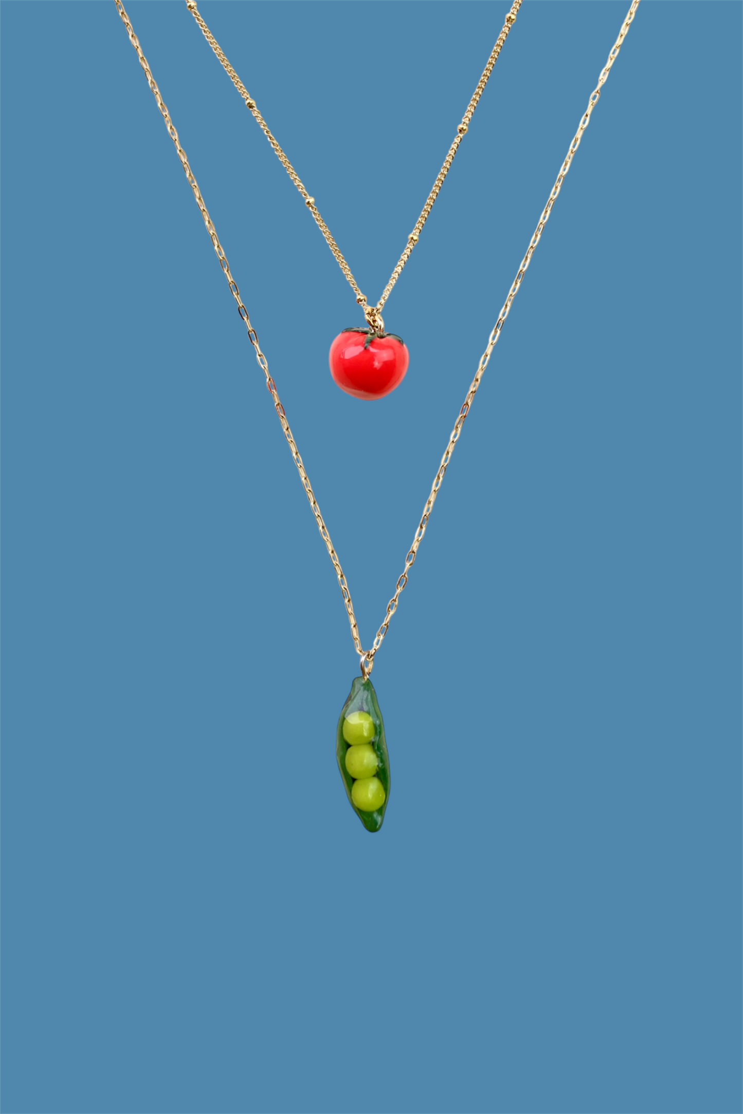 Base collana in acciaio inossidabile placcato 14K