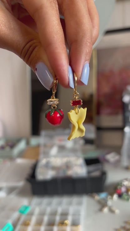 orecchini pasta al pomodoro